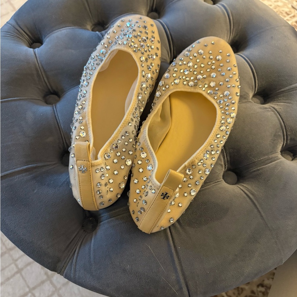 Tory Burch Crystal Ballet Flat - Picture 6 of 7